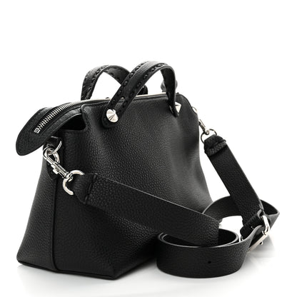 Fendi Cuoio Romano Selleria Medium By The Way Boston Bag Black 3 of 12