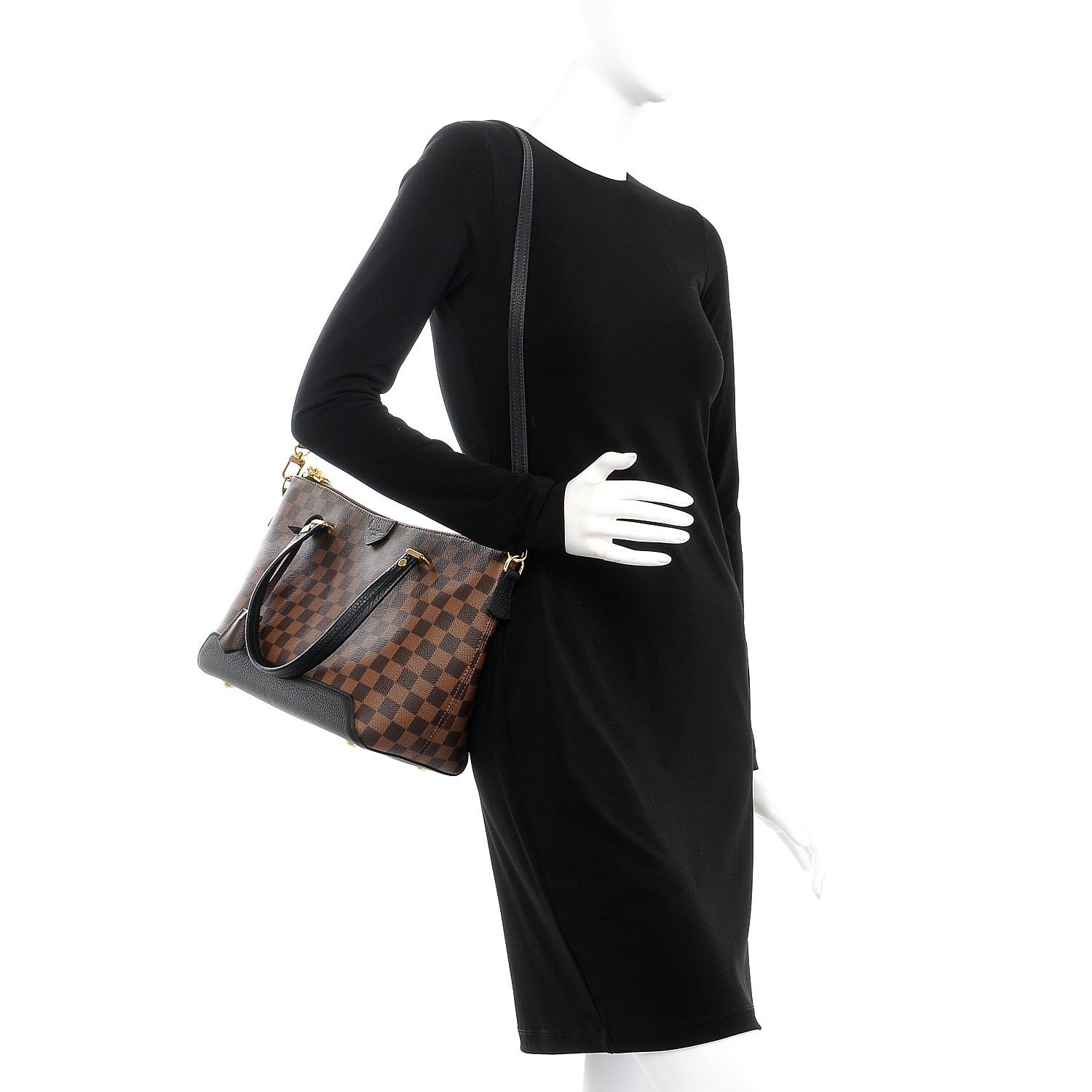 Louis Vuitton Damier Ebene Hyde Park Black 2 of 10