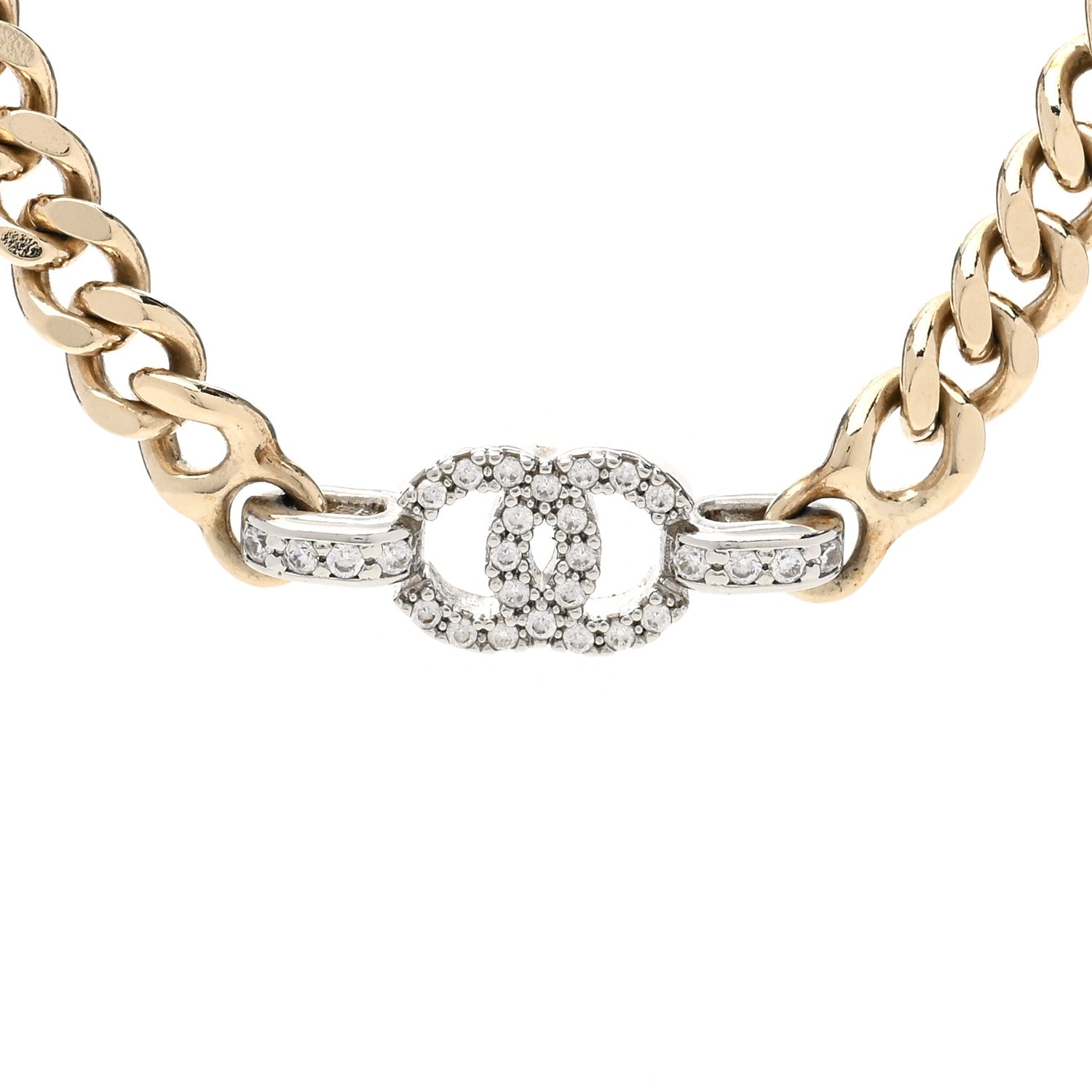 Chanel Metal CC Short Necklace Gold 4 of 6