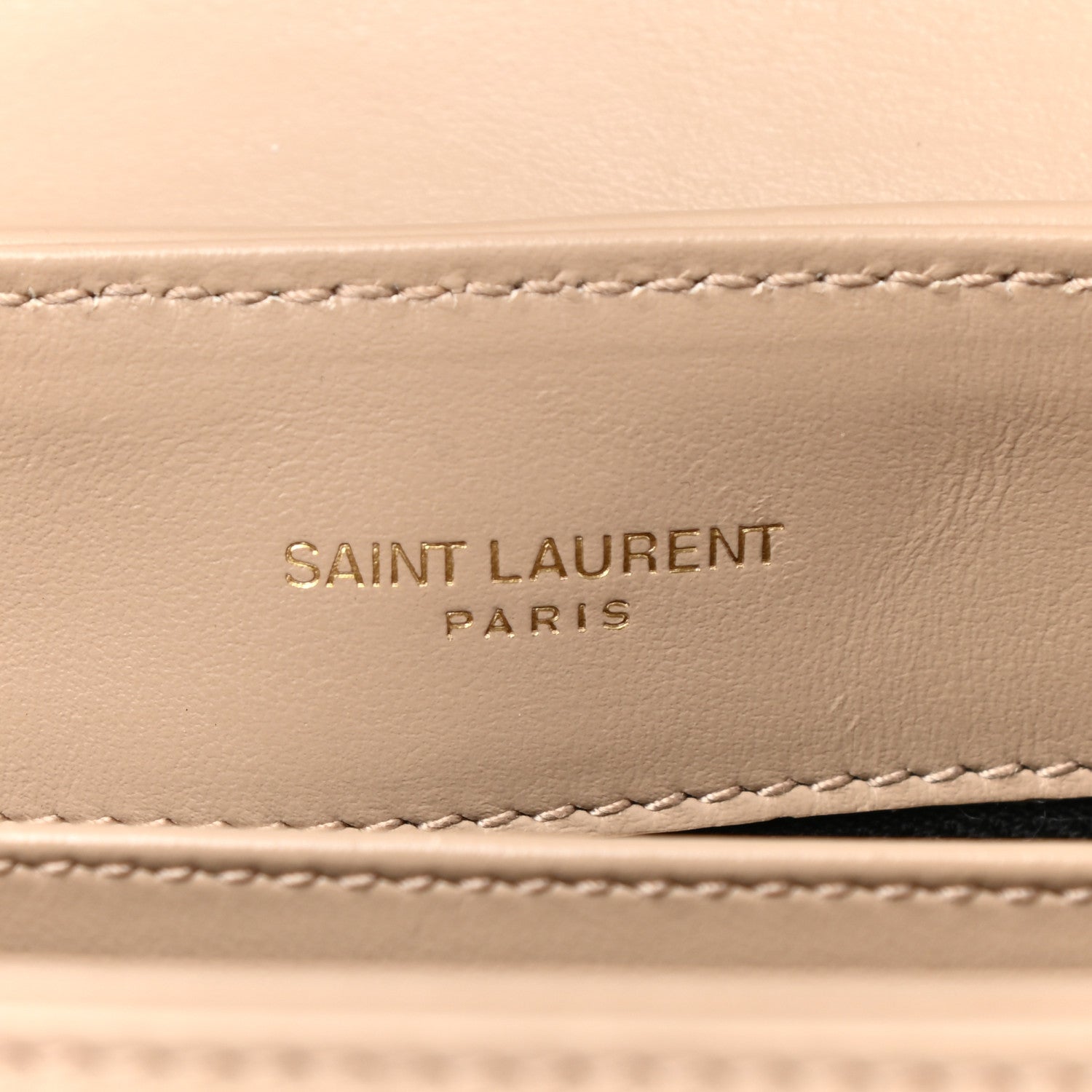Saint Laurent Calfskin Y Quilted Monogram Toy Loulou Crossbody Bag Latte 6 of 11