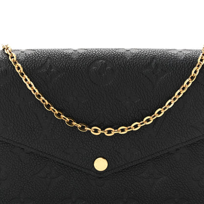 Louis Vuitton Empreinte Pochette Felicie Chain Wallet Black 7 of 11