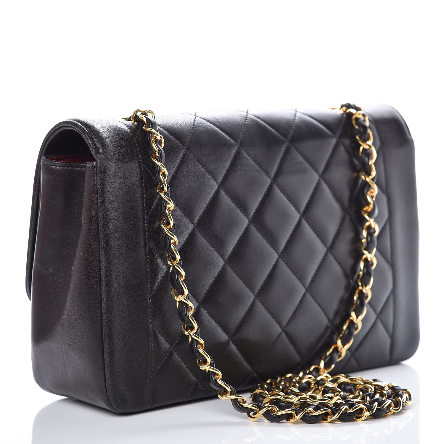 Chanel Lambskin Quilted Medium Single Flap Black 3 of 15