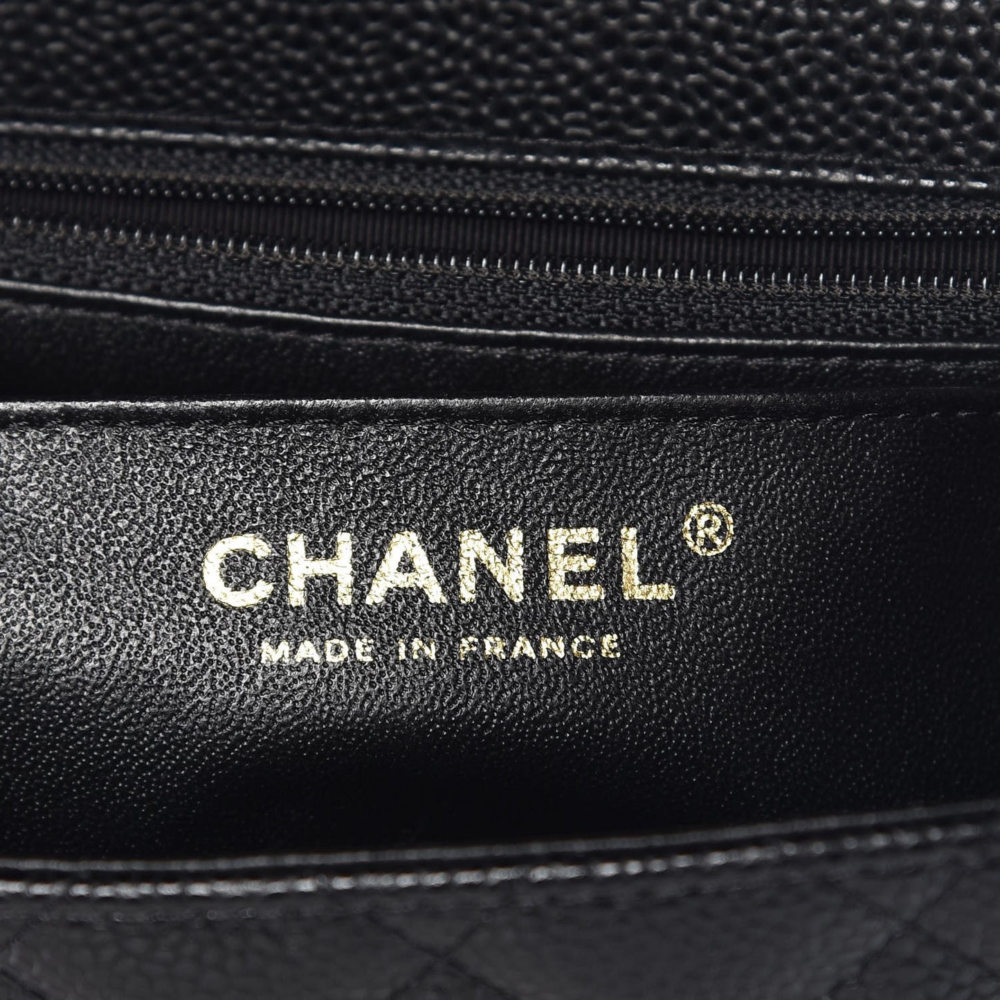 Caviar Quilted Mini Square Flap Black