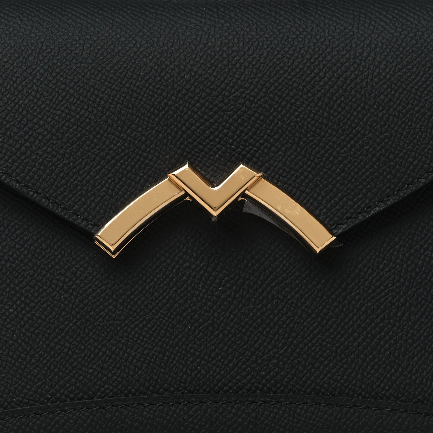 Moynat Carat Calfskin Gabrielle Clutch Black 7 of 9