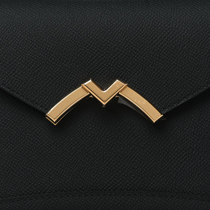 Moynat Carat Calfskin Gabrielle Clutch Black 7 of 9