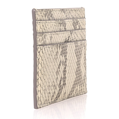 Christian Dior Snakeskin Dior Card Holder Beige Multicolor 3 of 8