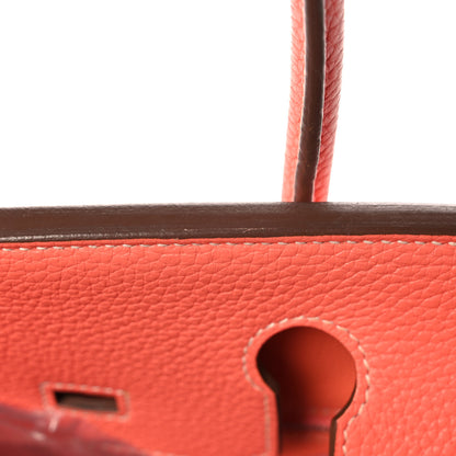 Hermes Taurillon Clemence Birkin 30 Crevette 38 of 39