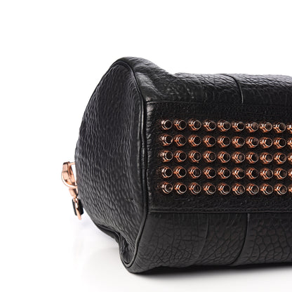 Alexander Wang Pebbled Lambskin Rocco Black Rose Gold Hardware 6 of 8