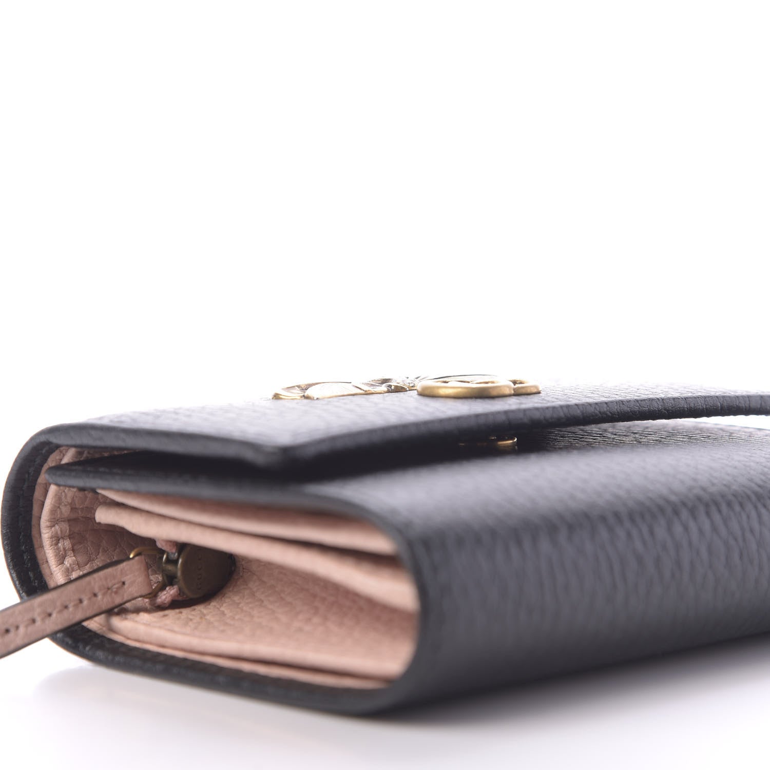 Gucci Calfskin GG Marmont Bow Wallet Black 7 of 12