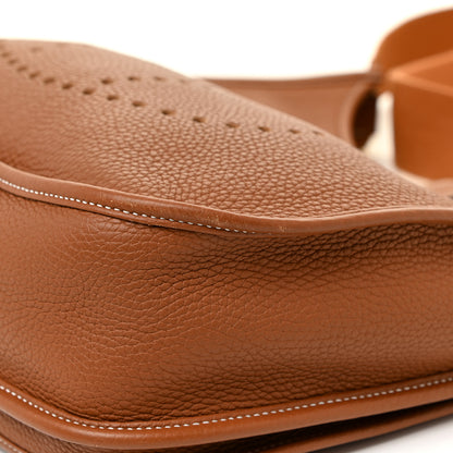 Hermes Taurillon Clemence Evelyne III GM Gold 9 of 12