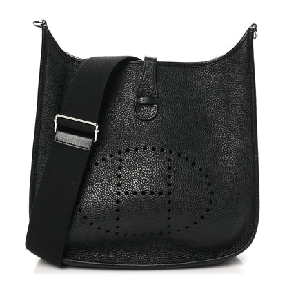 Hermes Taurillon Clemence Evelyne III PM Black 1 of 10