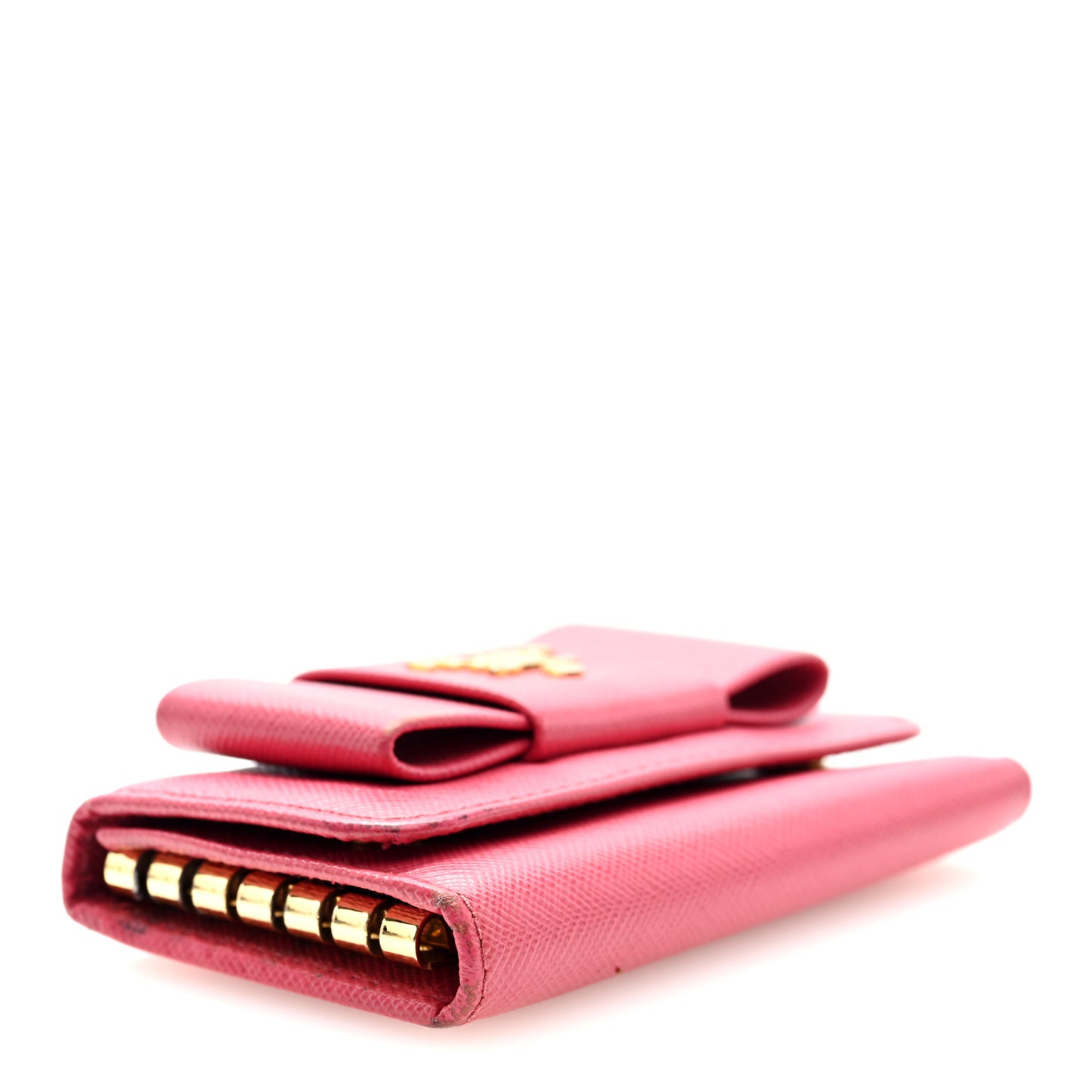Saffiano Fiocco Bow Metal 6 Key Holder Peonia