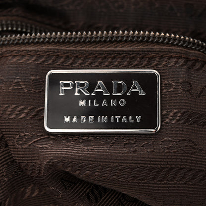 Prada Nylon Vela Saffiano Medium Backpack Ebano 6 of 17