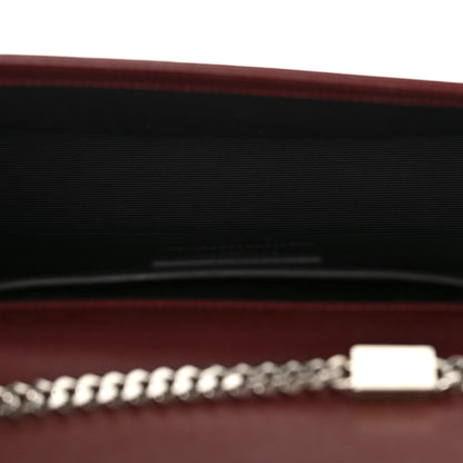 Saint Laurent Grain De Poudre Medium Monogram Kate Satchel Dark Red 5 of 11
