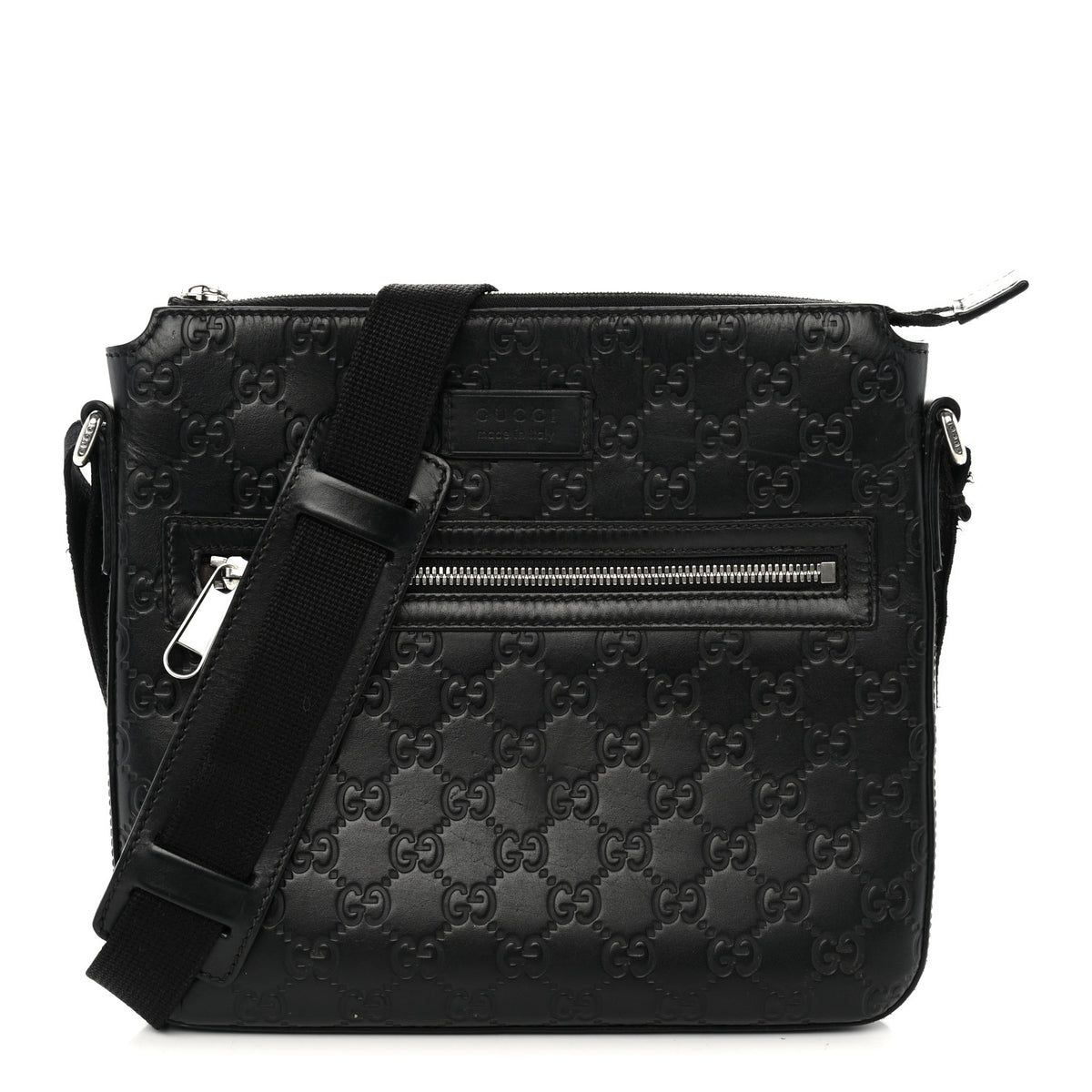 Guccissima Signature Small Messenger Bag Black