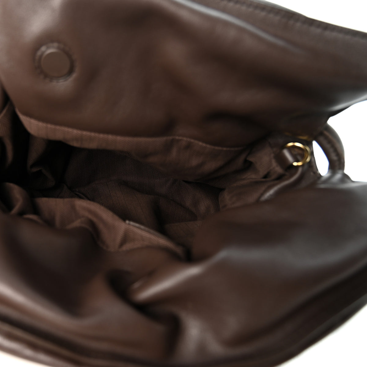 Loewe Calfskin Flamenco Puffer Knot Bag Dark Brown 5 of 9