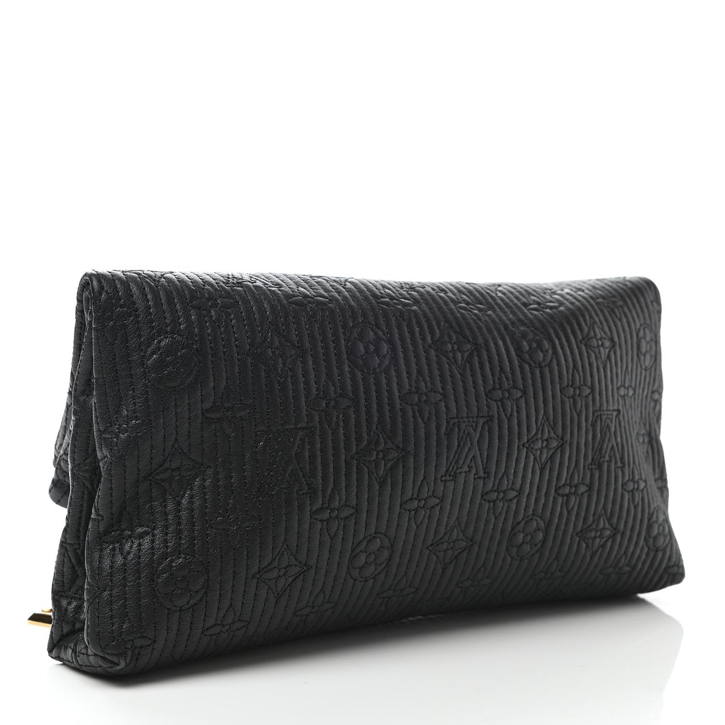 Calfskin Quilted Monogram Altair Clutch Black