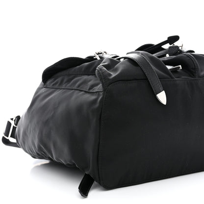 Prada Nylon Vela Saffiano Medium Backpack Black 10 of 12