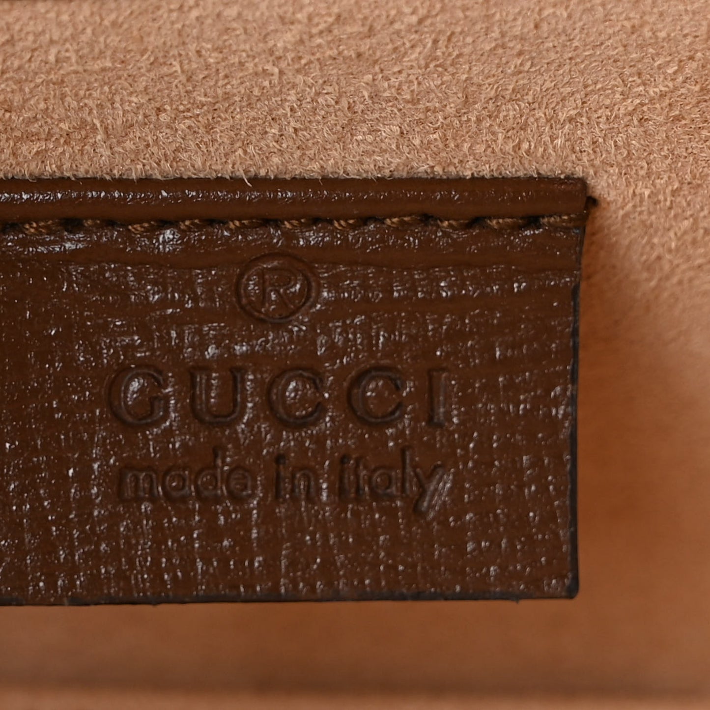 GG Supreme Monogram Mini Horsebit 1955 Shoulder Bag Beige Brown Sugar