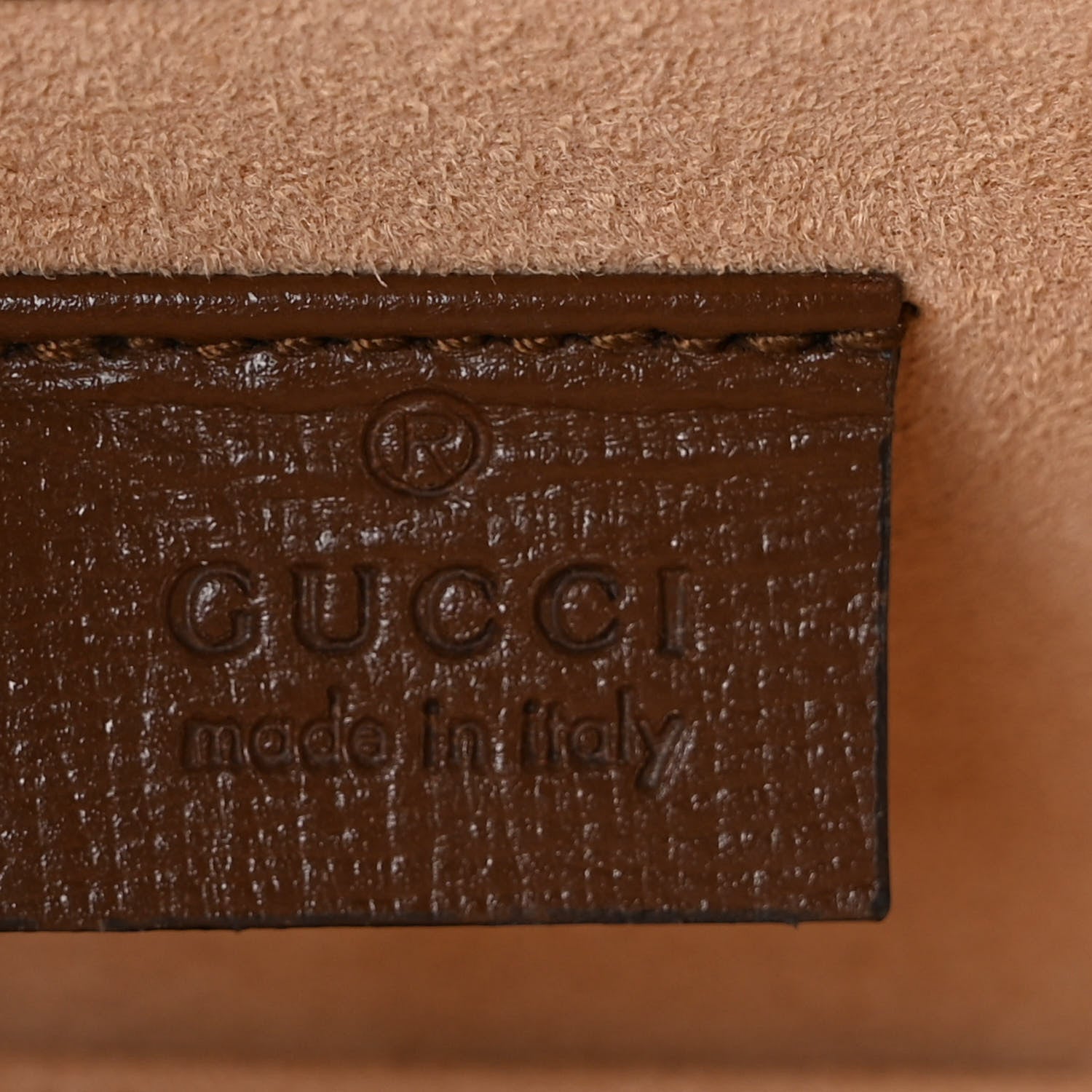 Gucci GG Supreme Monogram Mini Horsebit 1955 Shoulder Bag Beige Brown Sugar 6 of 10