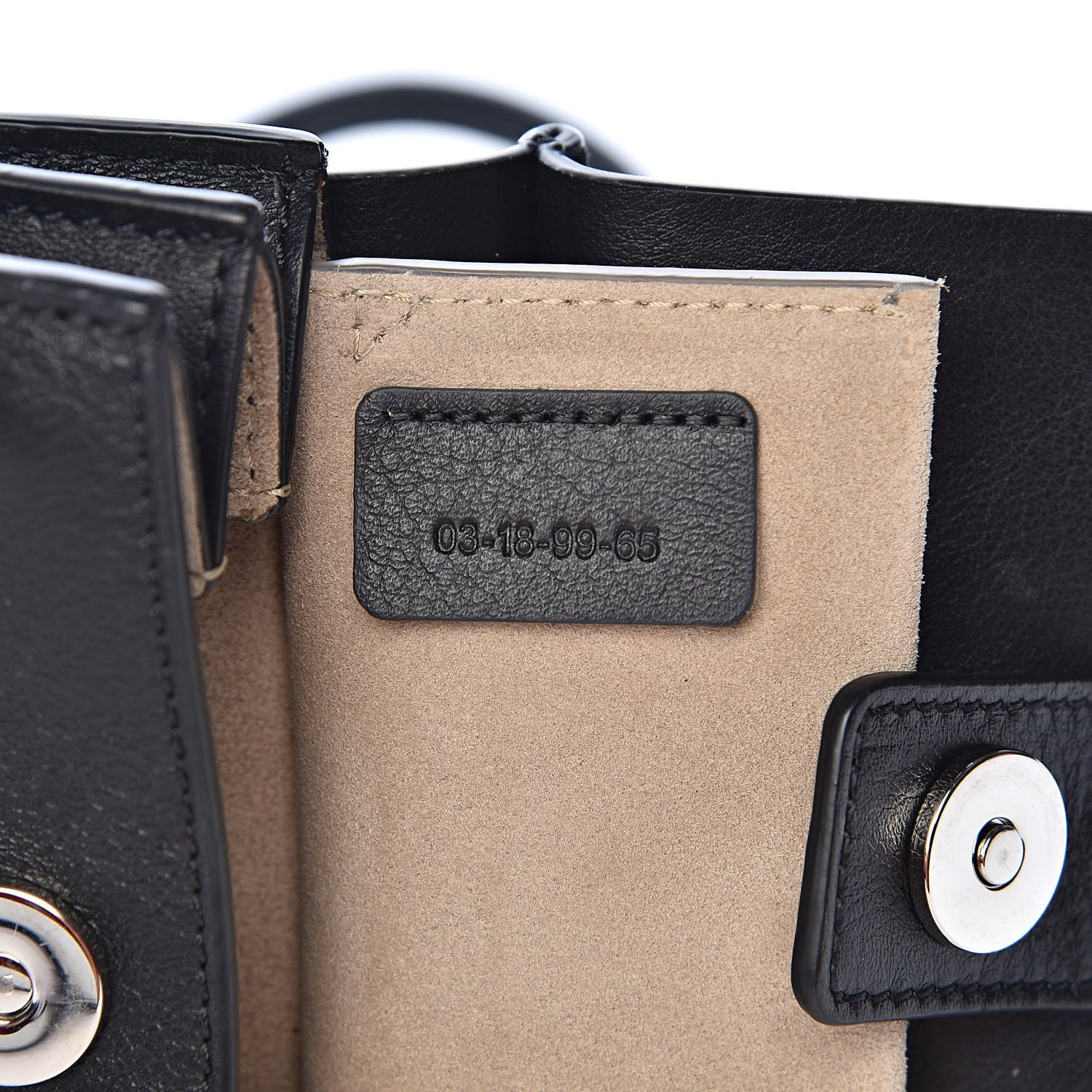Chloe Suede Calfskin Mini Faye Bracelet Bag Black 7 of 10
