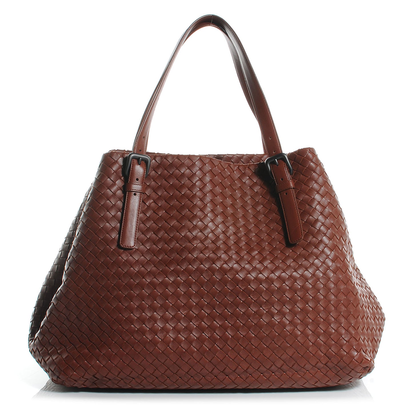 Nappa Intrecciato Large Seamless Tote Canyon