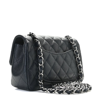 Chanel Caviar Quilted Mini Rectangular Flap Navy 2 of 8