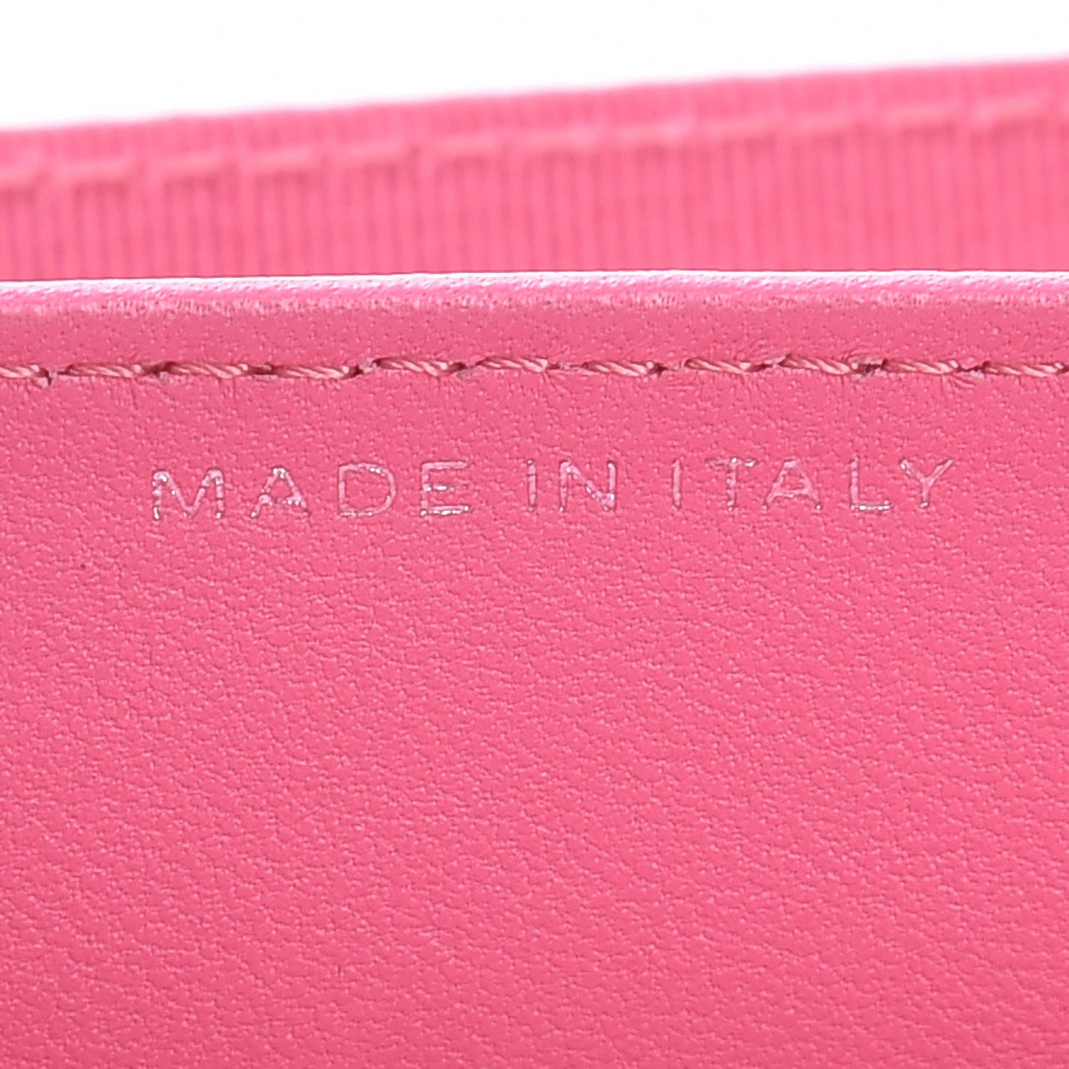 Chanel Lambskin Quilted CC Card Holder Pink 9 of 11