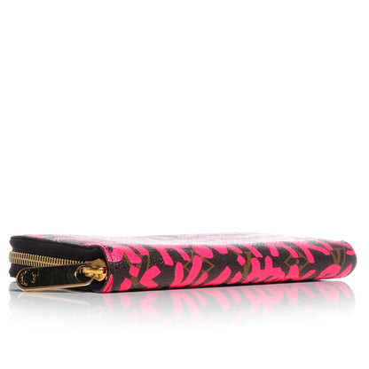 Louis Vuitton Monogram Graffiti Zippy Wallet Fuchsia 4 of 7