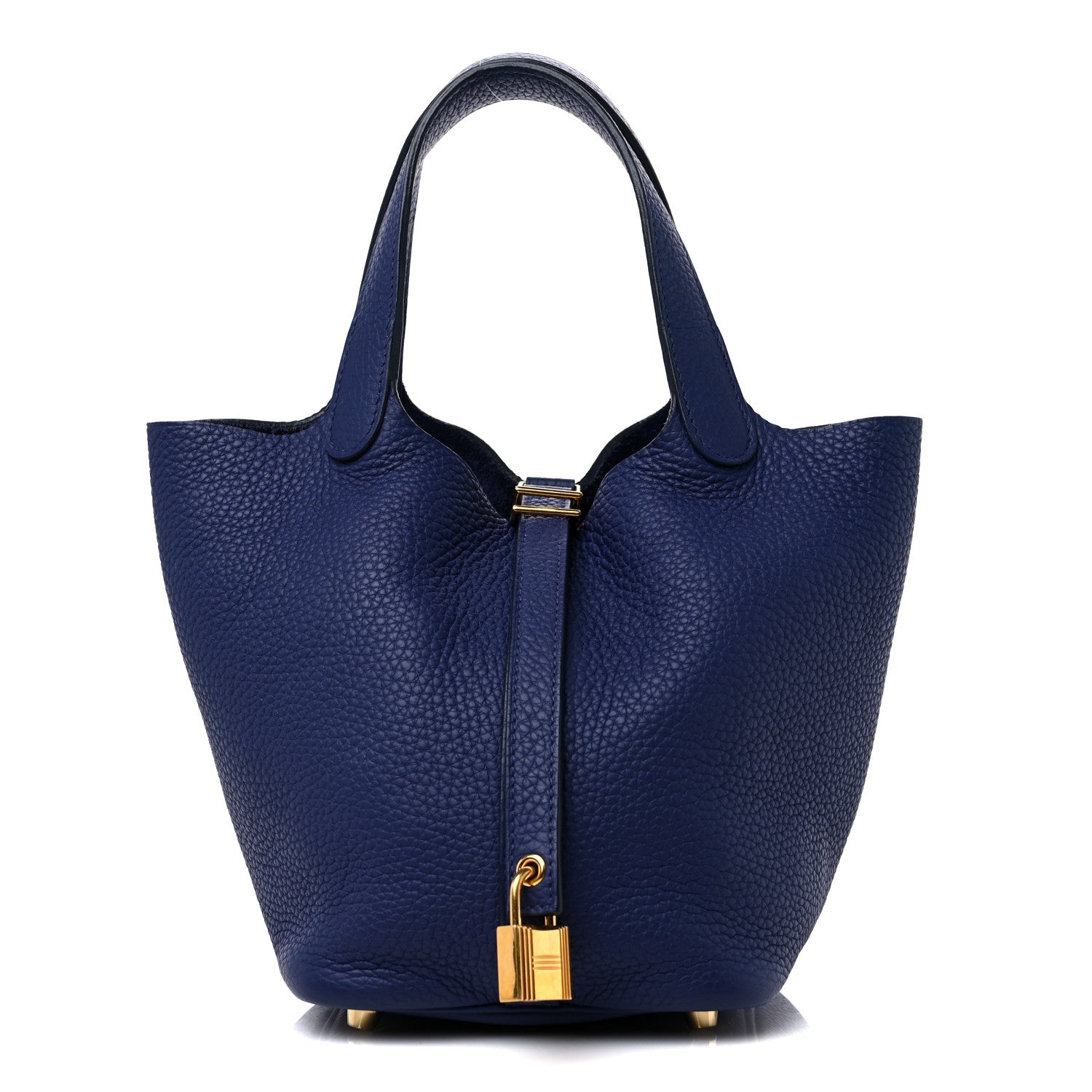 Hermes Taurillon Clemence Picotin Lock 18 PM Bleu Encre 1 of 8