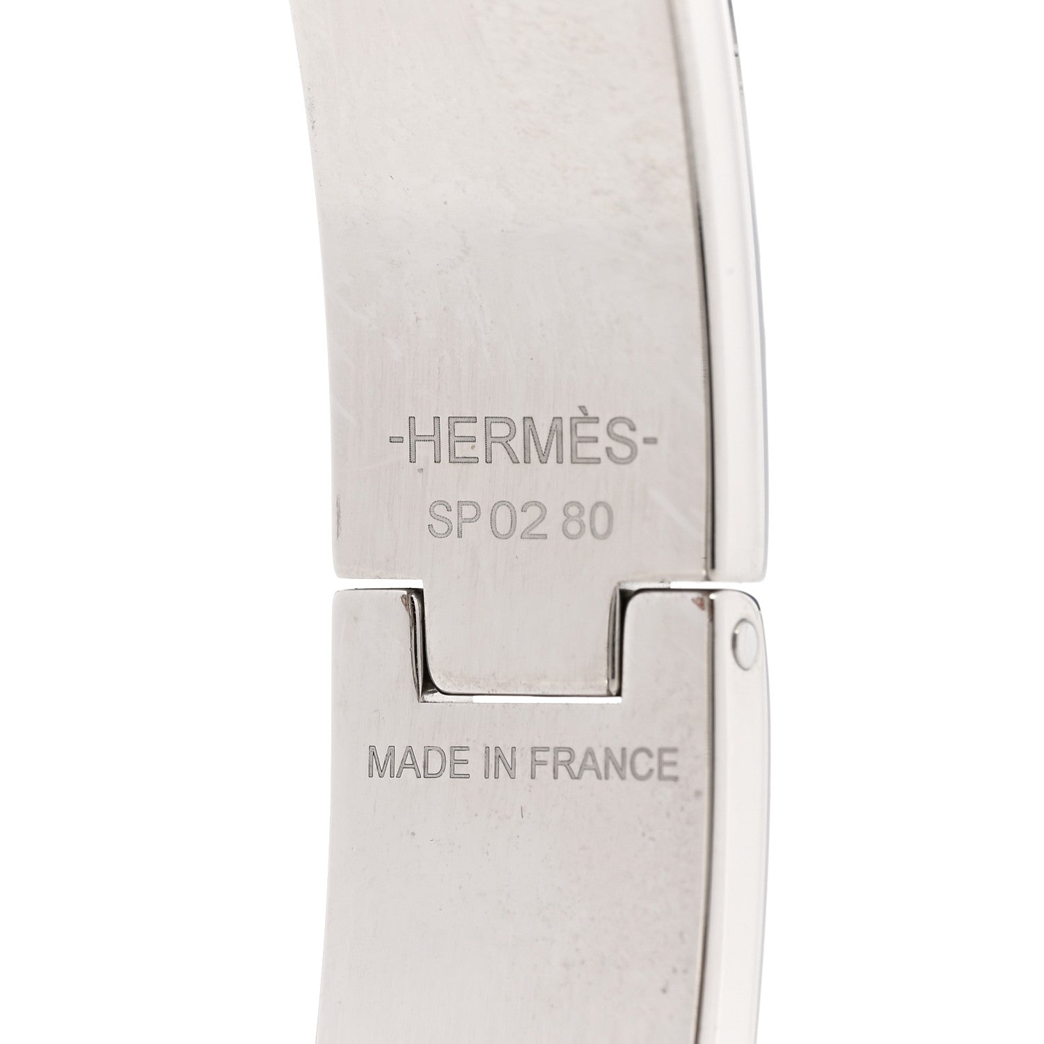 Hermes Brushed Palladium Kelly Mens Bracelet 4 of 6