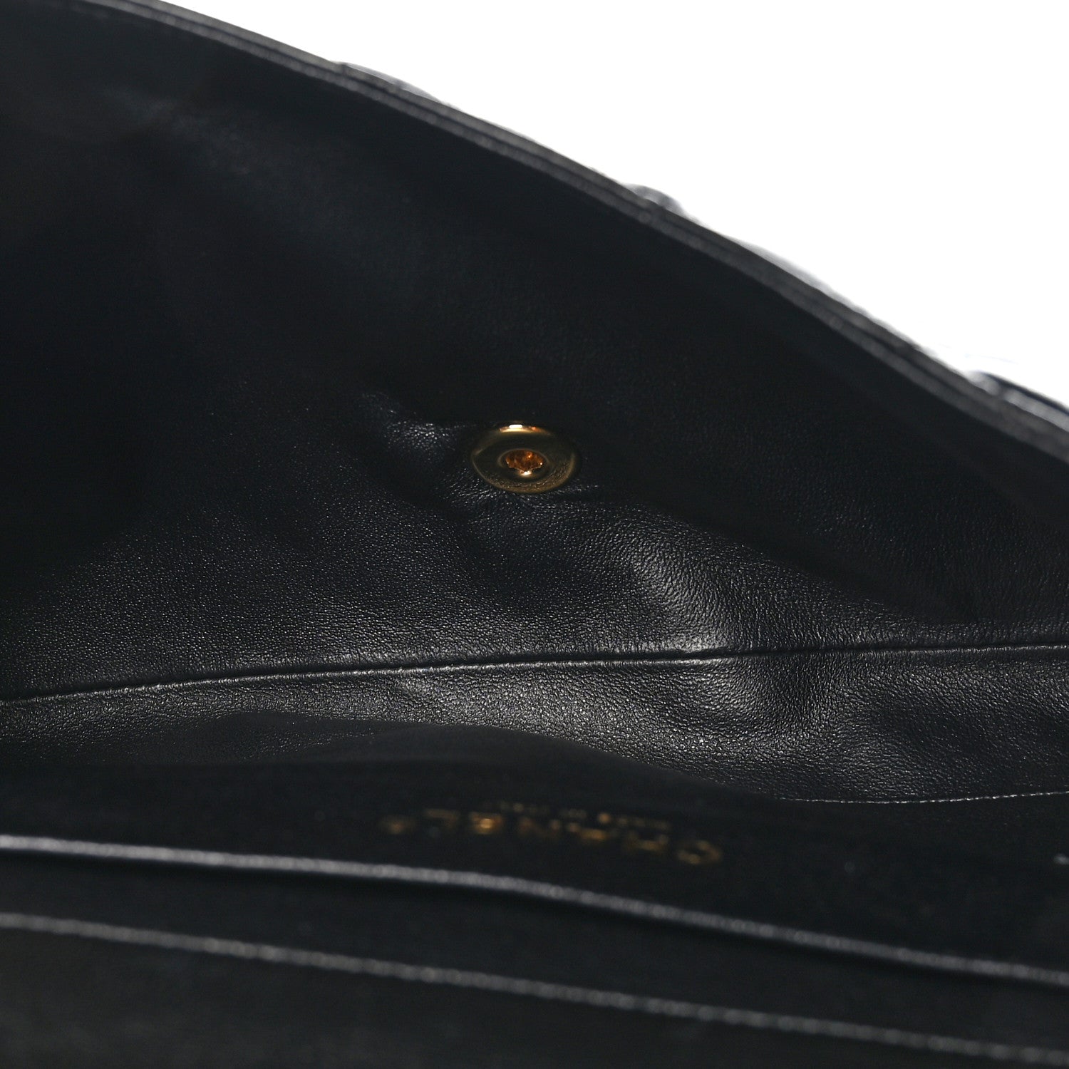 Chanel Lambskin Quilted Clutch With Chain Flap Black 5 of 11