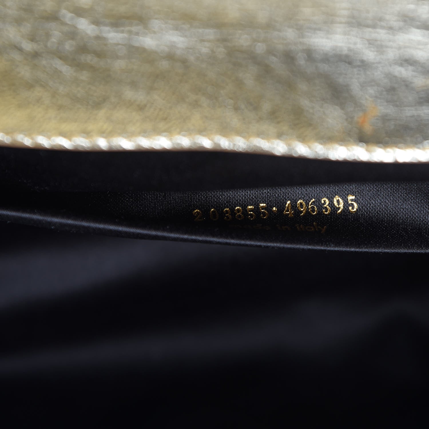 Saint Laurent Metallic Calfskin Monogram Large Belle De Jour Clutch Gold 8 of 8