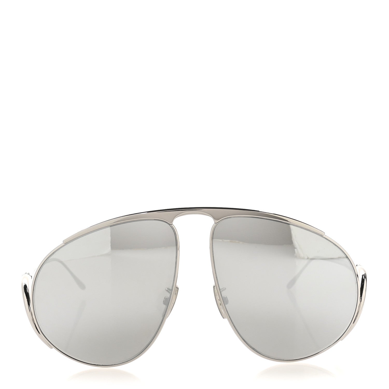 Loewe Metal Hillock Aviator Oversized Sunglasses LW40180U Silver 2 of 8