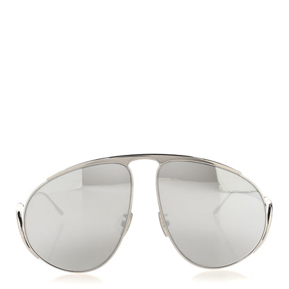 Loewe Metal Hillock Aviator Oversized Sunglasses LW40180U Silver 2 of 8