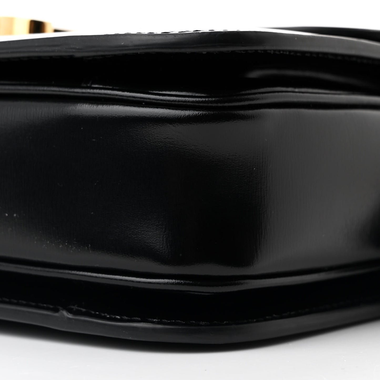 Shiny Calfskin Medium Triomphe Black
