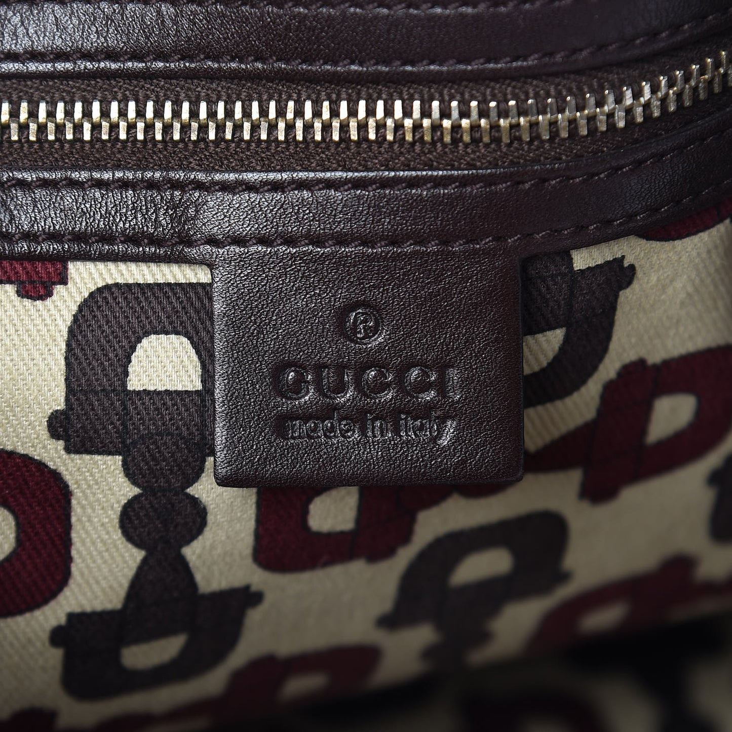 Guccissima Small Pelham Shoulder Bag Chocolate