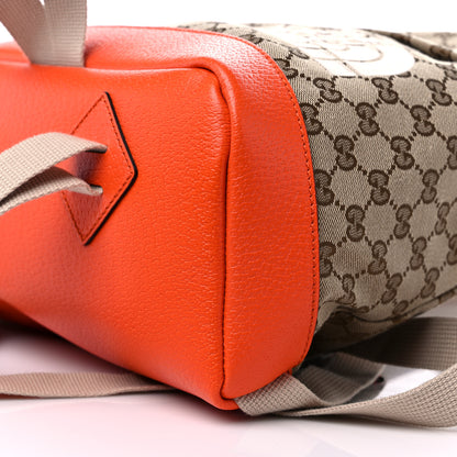 Gucci X THE NORTH FACE Monogram Textured Dollar Calfskin Embroidered Beige Ebony Mystic White Deep Orange 10 of 10