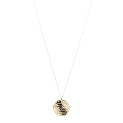 Tiffany 18K Yellow Gold Notes Round Pendant Necklace 1 of 8
