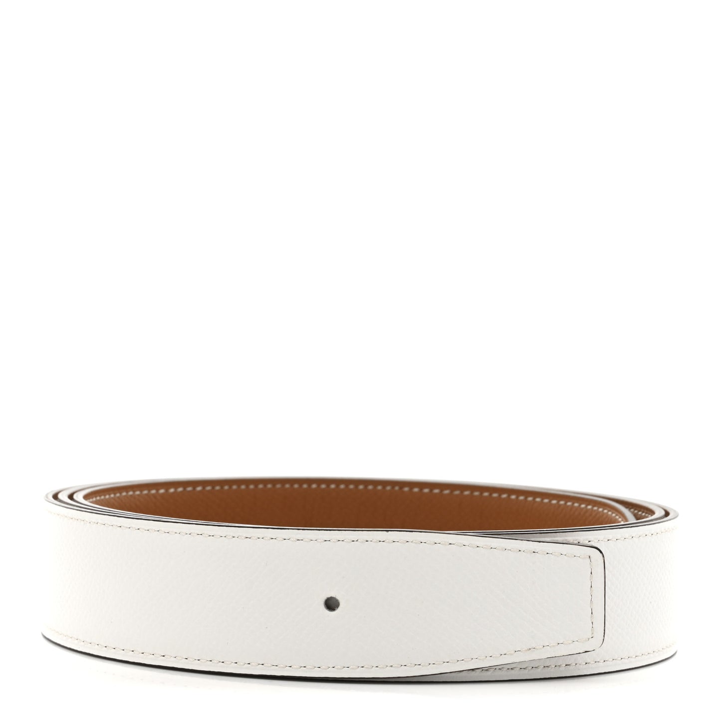 Epsom 32mm Belt Strap 115 46 White Gold
