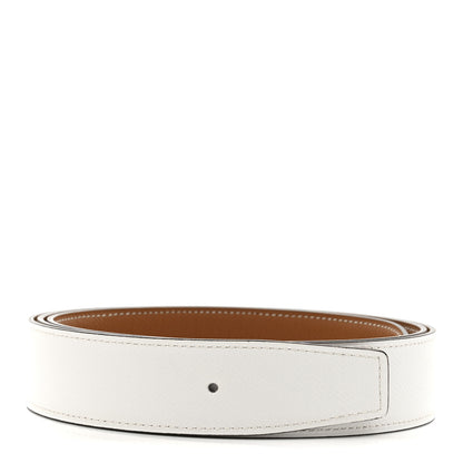 Hermes Epsom 32mm Belt Strap 115 46 White Gold 2 of 7
