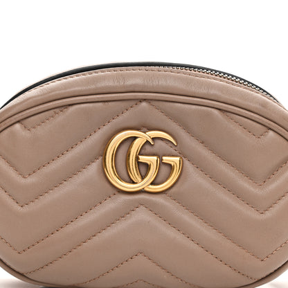 Gucci Calfskin Matelasse GG Marmont Belt Bag 85 34 Porcelain Rose 8 of 15
