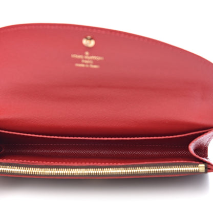 Louis Vuitton Damier Ebene Caissa Wallet Cherry 5 of 9