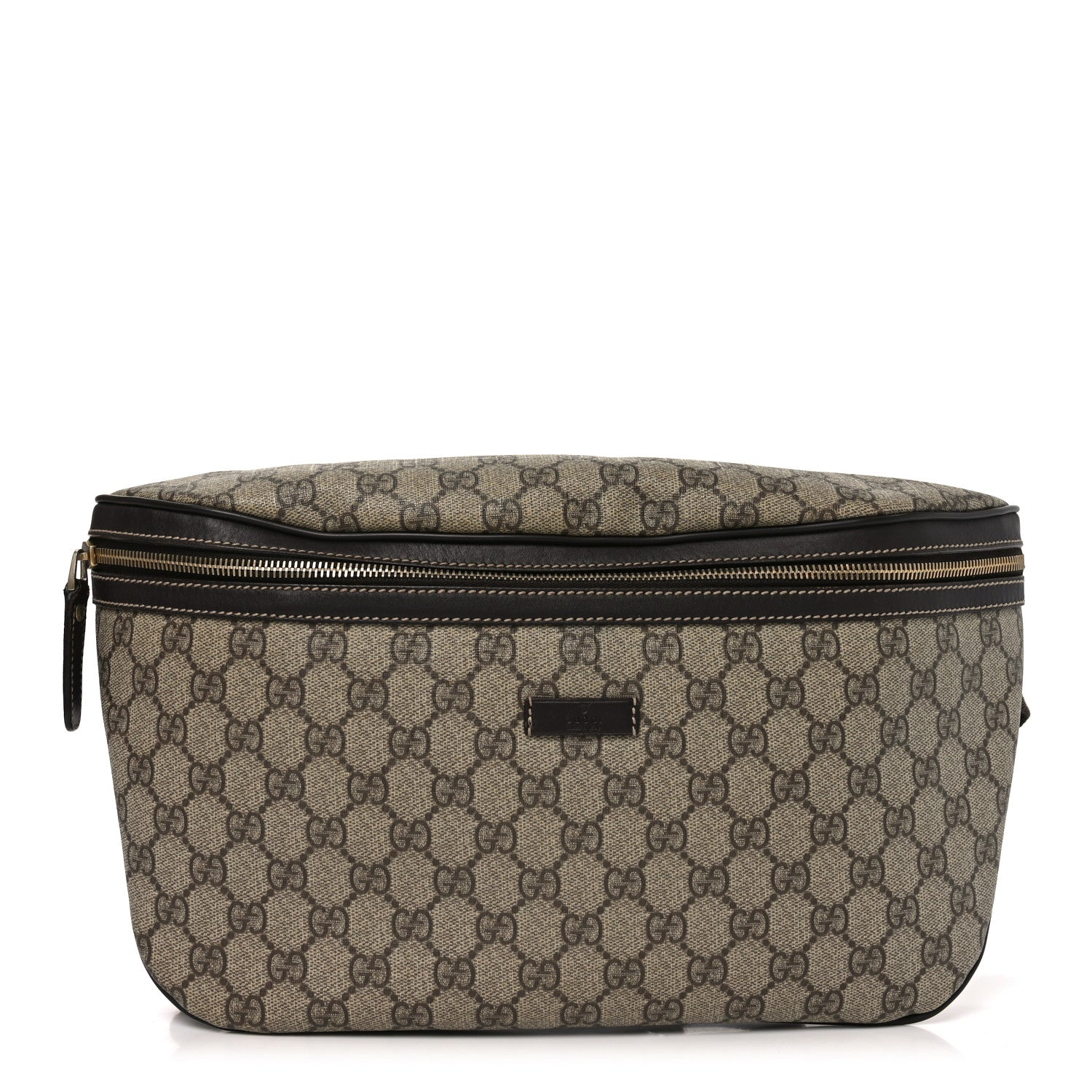 Gucci GG Supreme Monogram Belt Bag Dark Brown 1 of 10