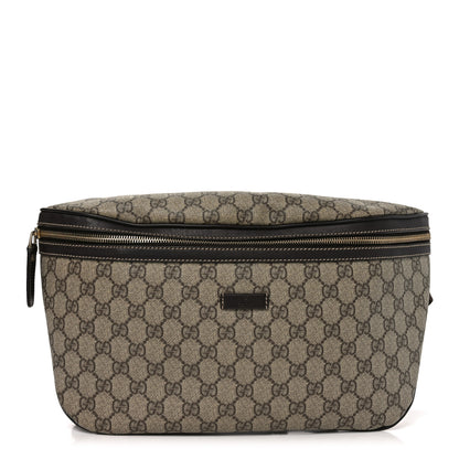 Gucci GG Supreme Monogram Belt Bag Dark Brown 1 of 10