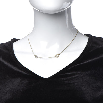 Christian Dior Pearl Mise en Dior Short Necklace Gold 2 of 5