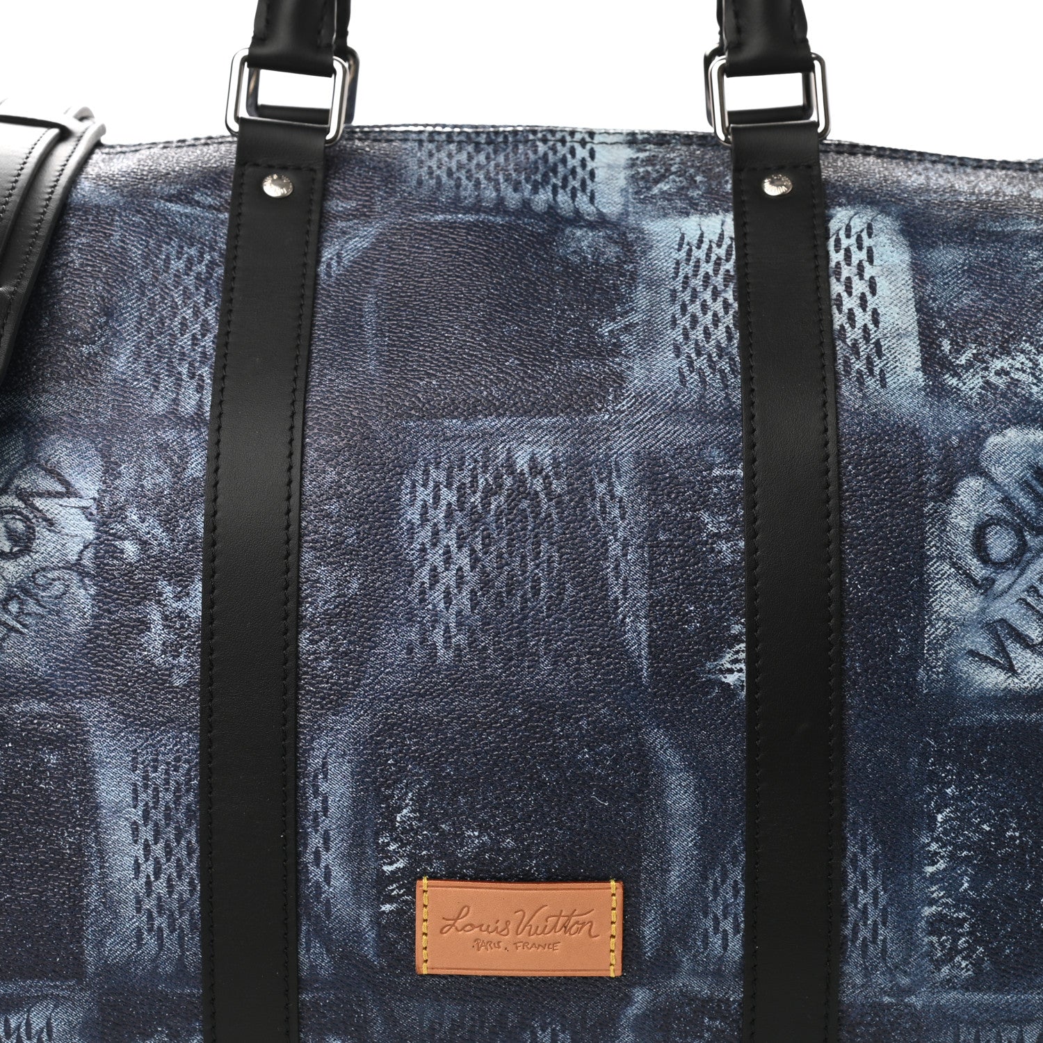 Louis Vuitton Damier Salt Keepall Bandouliere 50 Ocean Blue 6 of 8