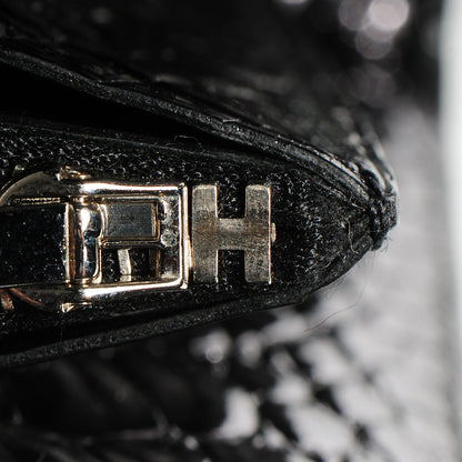 Hermes Shiny Alligator Constance Short Wallet Black 8 of 11