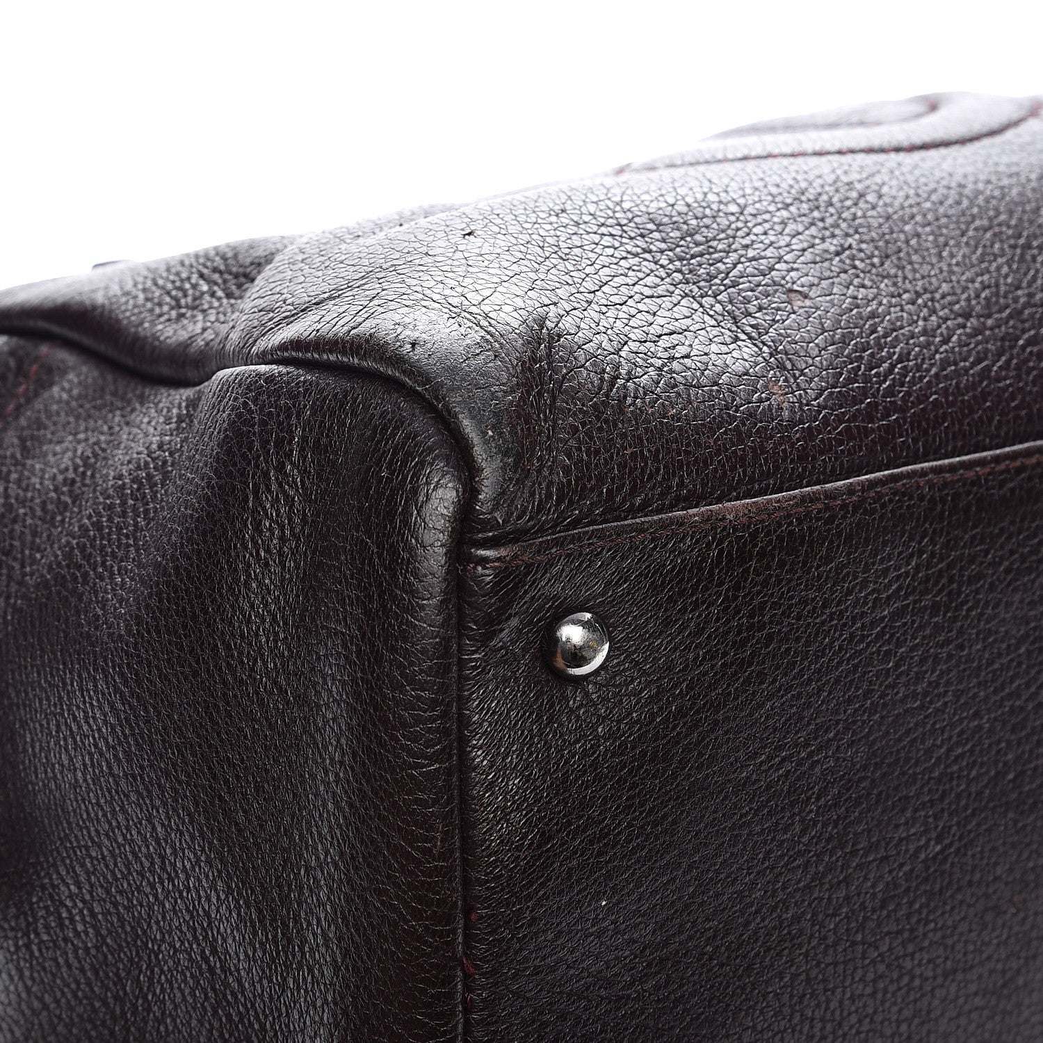 Chanel Deerskin Luxe Ligne Bowler Purple 21 of 23