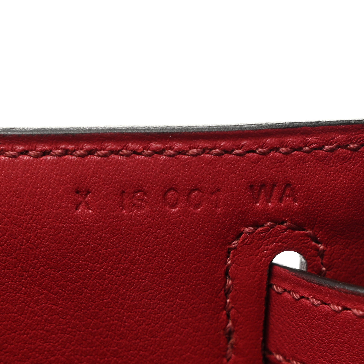 Hermes Swift Kelly Pochette Clutch Rouge Grenat 7 of 10